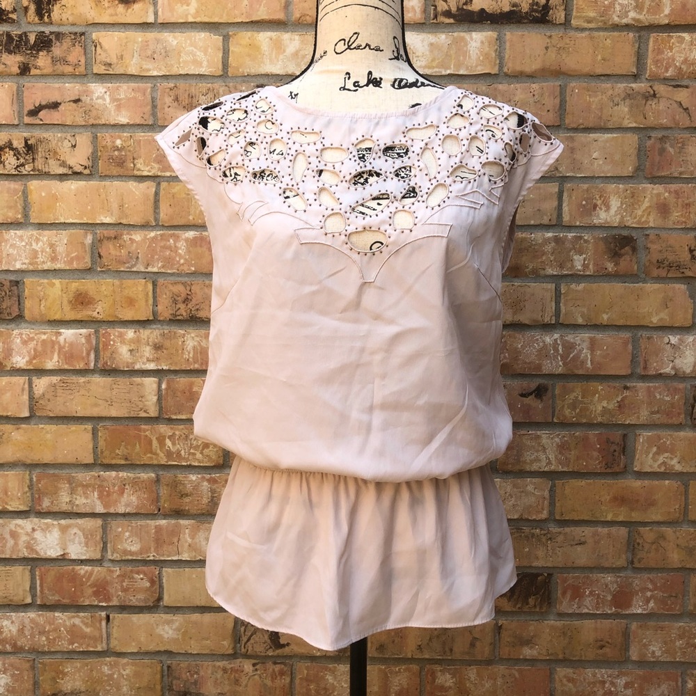 Pury Zoompy Beaded Peplum Top